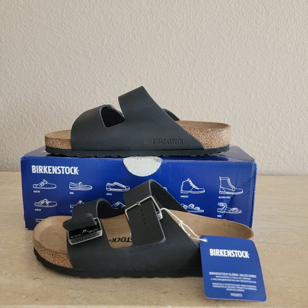 Birkenstock Arizona BS Black Sandals NIB - Picture 2 of 6